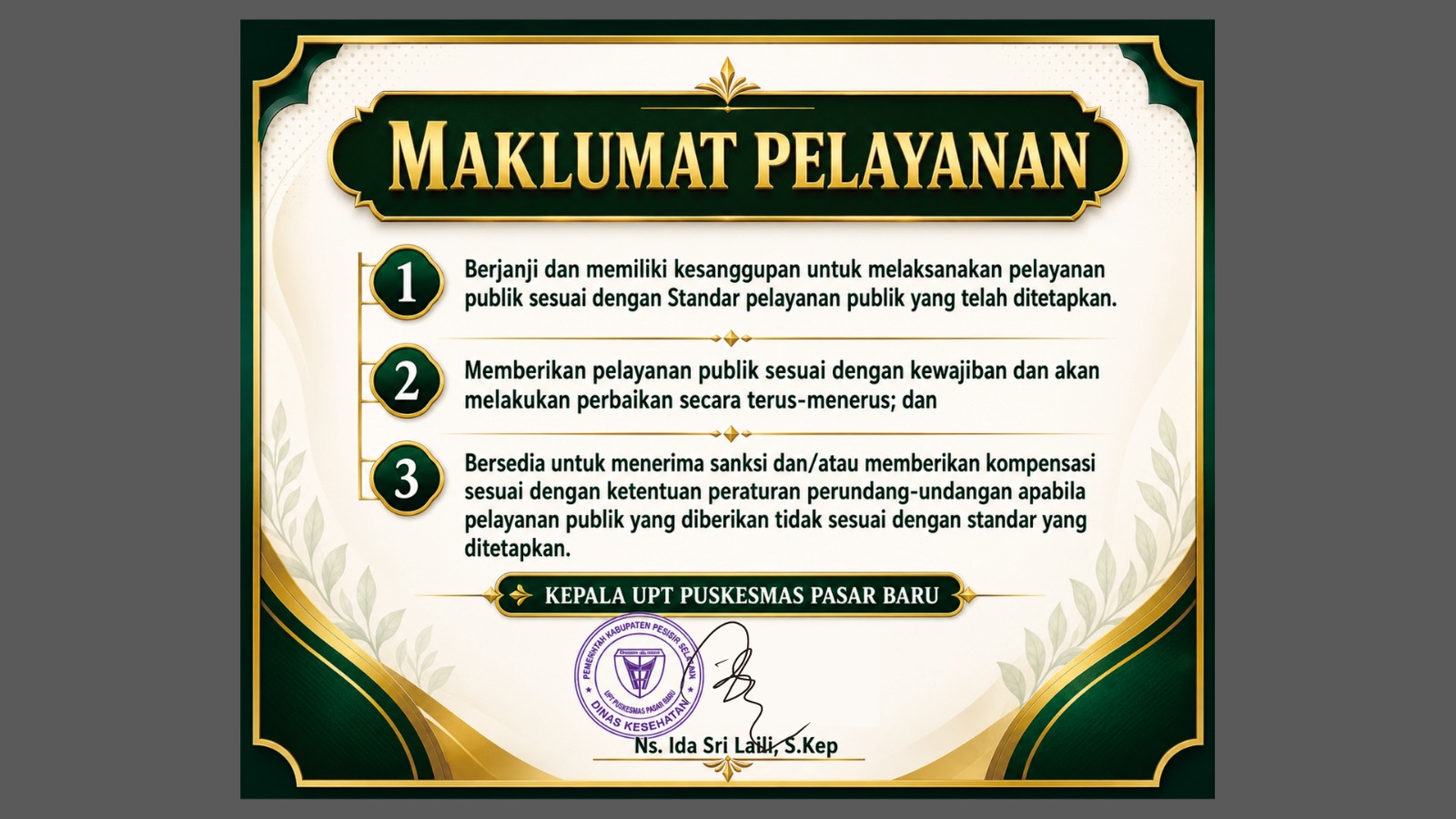 Maklumat Pelayanan 